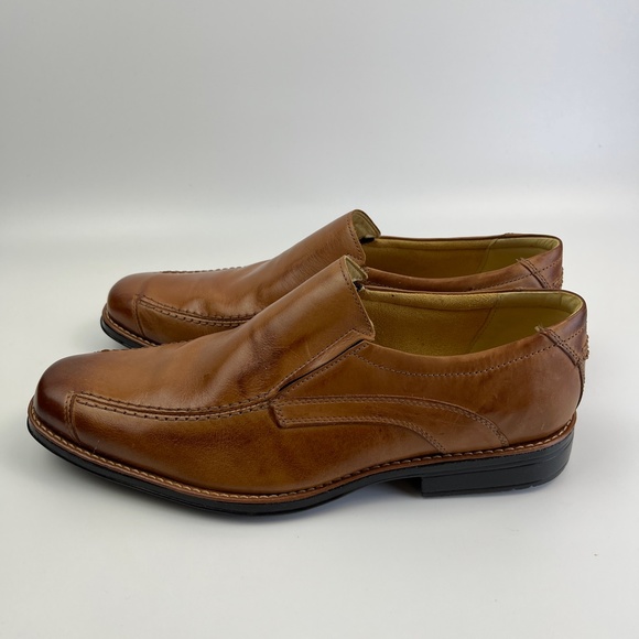 Sandro Moscoloni Tan Ambrose Size 12 Slip On Mens Leather Shoes Width D - Picture 4 of 12